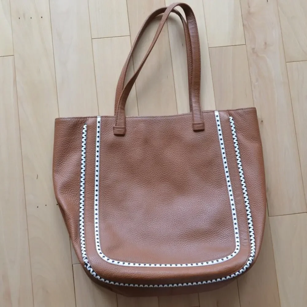 Kate Spade Brown Leather Sheffield Street Dorna XL Tote